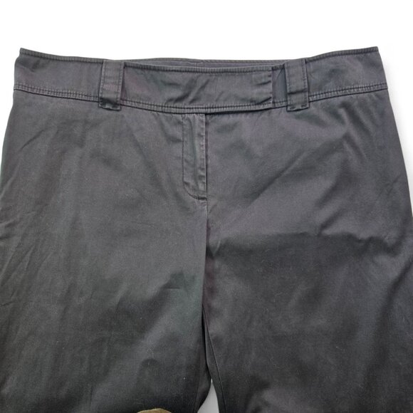 Ann Taylor Stretch Lindsay Bootcut Black Flared Pants Size 14 Cotton Spandex - Picture 3 of 9